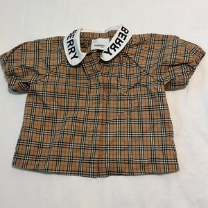 Toddler Burberry button shirt